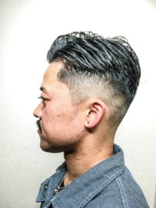 Barber Apache Mens Hairstyle Summer バーバースタイル 夏 フェード アパッシュ ジェル ポマード Pomade Gel 