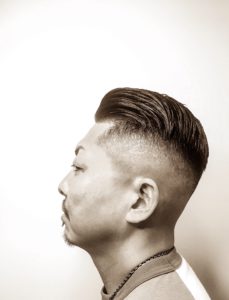 Barber Apache Mens Hairstyle Summer バーバースタイル 夏 フェード アパッシュ ジェル ポマード Pomade Gel 