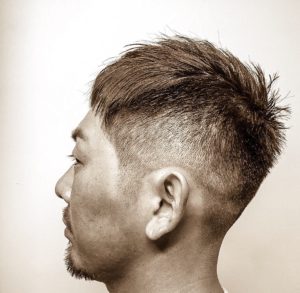 Barber Apache Mens Hairstyle Summer バーバースタイル 夏 フェード アパッシュ ジェル ポマード Pomade Gel 