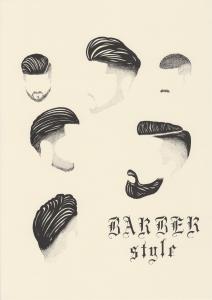 バーバーヘアースタイルアート作品 "Barber Style(バーバースタイル)"