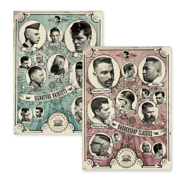 POSTERS BARBERSHOP CLASSICS & SIGNATURE HAIRCUTS通販アイテム一覧